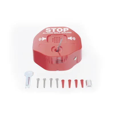 Alarma de Extintor Inalámbrica / Sirena 95/105 dB / Señal Visual Disuasoria / Alimentación 9V o 12-24V DC / Transmisión Inalámbrica a Receptor