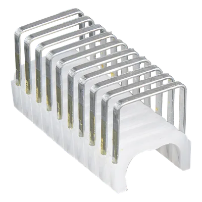 Grapas para cable / Aislamiento plástico UL / 300 piezas / 9 mm x 15 mm / 0.35 x 0.59 in / NM Romex 14/3, 12/3