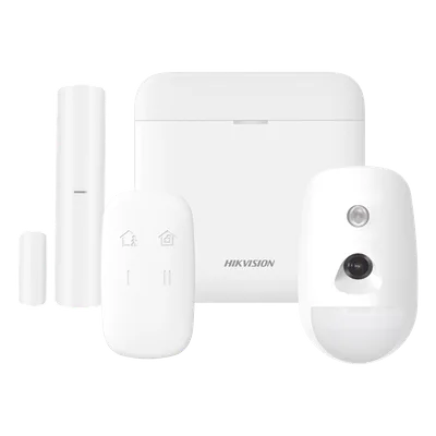 Kit de Alarma Inalámbrica / 48 Zonas / PIR con Cámara 640x480 / Cifrado AES-128 / Wi-Fi / Batería de Respaldo 3 Años