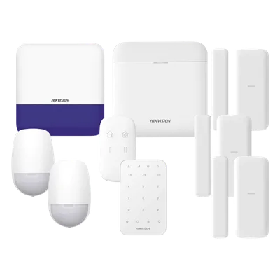 Kit de Alarma Inalámbrica / 48 Zonas / 6 Dispositivos Incluidos / 433 MHz / Batería de Respaldo 12 h / WiFi / IP65