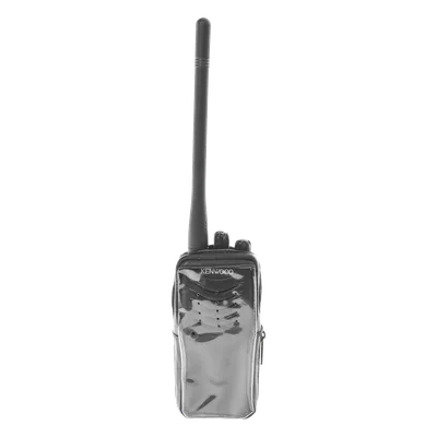 Funda de Piel Reforzada / Cubierta Frontal Transparente / Compatible con Radios Kenwood TK-2000KV2 y TK-3000KV2