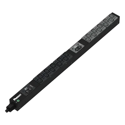PDU Básico para Rack / 20 Salidas IEC C13 / Entrada NEMA L6-30P / 208 Vca / 30 Amp / Montaje 0U/1U/2U / Cable 3 m (9.8 ft)