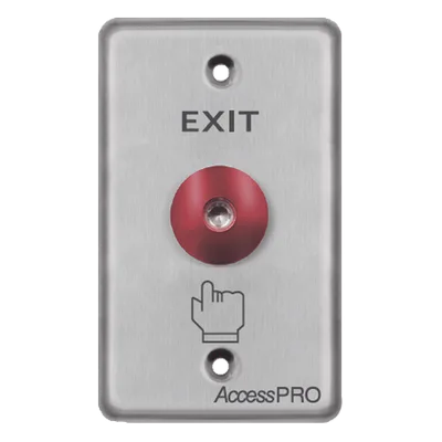 Botón de Parada de Emergencia / Contacto NO/NC / LED 12 VCC / Acero Inoxidable / Ø 16 mm / Placa 115 x 70 x 32 mm