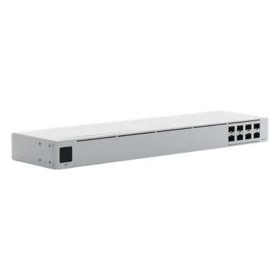 Switch administrable capa 2 / 8 puertos SFP+ 10G / 160 Gbps / Pantalla táctil 1.3" / 1U rack / 4.7 pies de profundidad