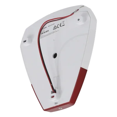 Sirena Estrobo Cableada / 105 dB / LED Rojo / IP54 / 12V CC / -25°C a 60°C / 140 x 134 x 33 mm