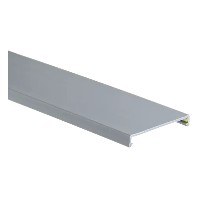 Tapa para Canaleta Ranurada / 3.25 in Ancho / 1.38 m (4.53 ft) Largo / Gris / PVC sin Plomo / UL94 V-0