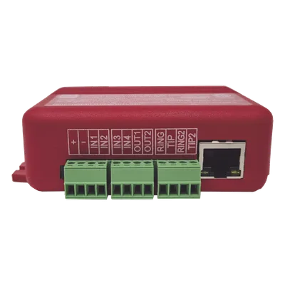 Comunicador Dual para Panel de Incendio / 4G LTE-M + Ethernet / 4 Entradas Contact-ID / 2 Salidas de Voltaje / UL 864 / CSFM 7300