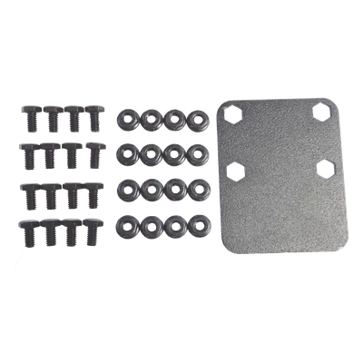 Juego de Ruedas para Gabinete / 4 Unidades / 2 con Freno y 2 Libres / Terminación Acero Inoxidable / Compatible Gabinetes R2