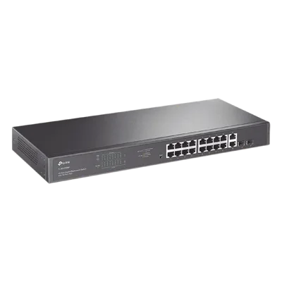 Switch PoE / 16 Puertos Gigabit / 2 SFP / 2 Combo / 250W PoE / 36 Gbps / Rackmount