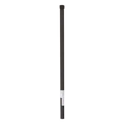 Poste de Esquina para Cerca Electrificada / Acero Galvanizado Cal. 18 / 1" Diámetro / 0.8 m (2.6 ft) Alto / 3 Aisladores / Pintura Electrostática Negra
