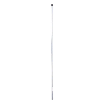 Poste de Esquina para Cerca Electrificada / 6 Aisladores / Tubo Galvanizado Cal. 18 / 1" Diámetro / 1.4 m (4.6 ft) Altura / Sin Pintar