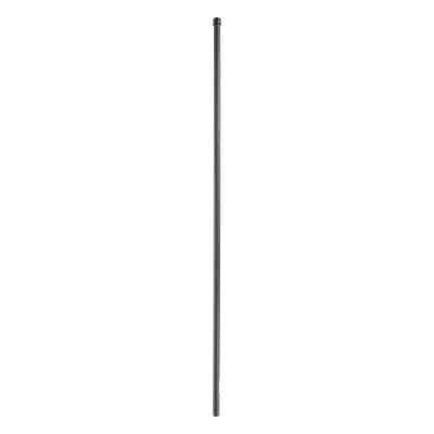 Poste de Esquina para Cerca Electrificada / 6 Aisladores / Acero Galvanizado Cal. 18 / Altura 1.4 m (4.6 ft) / Pintura Negrra Electroestática