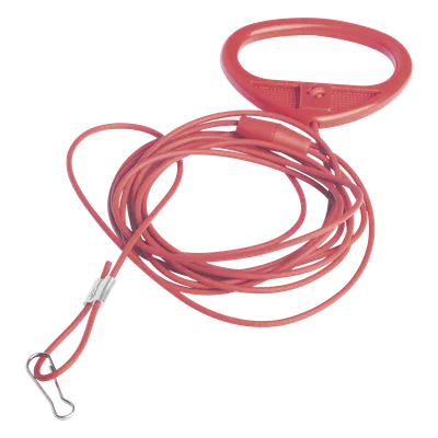 Tirador de Emergencia para Baño Hospitalario / Cordón Antibacteriano 2 m (6.6 ft) / Broche Antiestrangulamiento / Activación Desde el Suelo