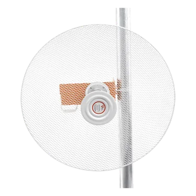 Antena direccional con diseño aerodinámico para minimiza la resistencia al viento, Ganancia de 30 dBi, frecuencia (4.9 - 6.5 GHz), Polarización doble, incluye montaje para torre o mástil