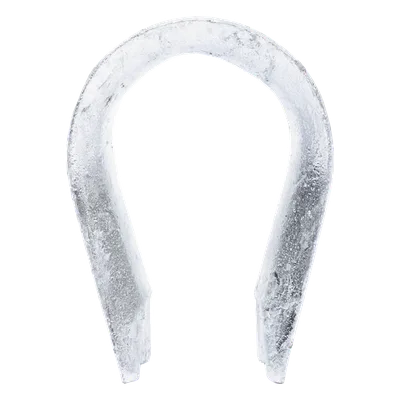 Guardacabo / Acero Galvanizado en Caliente / 18.5 x 82 mm / 0.06 x 0.27 ft / Compatible Remates Delt-001 a Delt-005 / Fibra Óptica ADSS y Figura 8