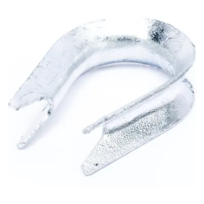 Guardacabo / Acero Galvanizado en Caliente / 18.5 x 82 mm / 0.06 x 0.27 ft / Compatible Remates Delt-001 a Delt-005 / Fibra Óptica ADSS y Figura 8