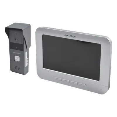 Kit de Videoportero Analógico / Pantalla LCD 7" / Resolución 800x400 / Cámara Pinhole 720x576 @ 30 fps / Ángulo 98° / IP65 / Expandible 3 Monitores y 2 Frentes de Calle