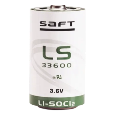 Batería de Litio Industrial / Tamaño D / 3.6 V / 17 Ah / 61.2 Wh / Pulso 400 mA / Hermética Vidrio-Cristal
