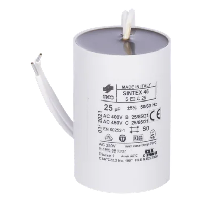 Capacitor de Arranque / 25 µF / Brazos FAAC 400 CBACL, 400 CBAC, 422 CBAC / Automatización de Puertas