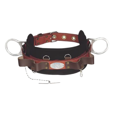 Cinturón de Liniero / Poliéster / 2 Anillos Tipo D / Talla 48 / Portaherramientas de Cuero / Normas OSHA y NMX