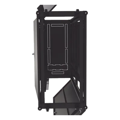 Gabinete de Piso para Telecomunicaciones / 45 UR / 1200 mm (3.94 ft) Profundidad / Carga 1300 kg / Puerta con Cristal Templado / 4 Postes Ajustables