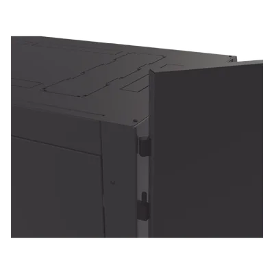 Gabinete de Piso para Telecomunicaciones / 45 UR / 1200 mm (3.94 ft) Profundidad / Carga 1300 kg / Puerta con Cristal Templado / 4 Postes Ajustables