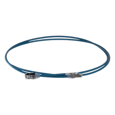 Patch Cord Cat6A / 28 AWG / S/FTP Blindado / CM/LS0H / 2 m (6.56 ft) / Azul