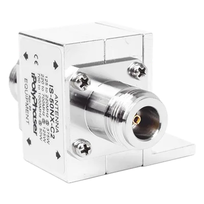 Protector Coaxial RF / 125-1000 MHz / 50 Ω / Conectores N Hembra / 50 kA / Tubo de Gas