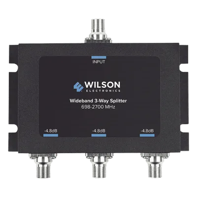 Divisor de Potencia RF / 3 Vías / 75 Ohm / 698-2700 MHz / 4.8 dB Pérdida / Conectores F Hembra