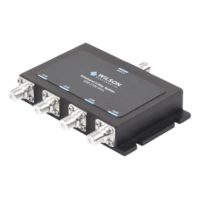 Divisor de Potencia de 4 Vías / 6 dB Pérdida por Puerto / 698-2700 MHz / Conectores F Hembra / 75 Ohm