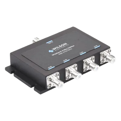 Divisor de Potencia de 4 Vías / 6 dB Pérdida por Puerto / 698-2700 MHz / Conectores F Hembra / 75 Ohm