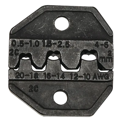 Matriz Ponchadora / Terminales sin Aislamiento o de Cilindro Abierto / 10-20 AWG / 64 g / Compatible con Pinza VDV200-010
