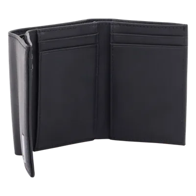 Cartera de Piel / Triple Pliegue / 6 Tarjetas / Divisor de Billetes / 9x10x3 cm / 0.1 kg