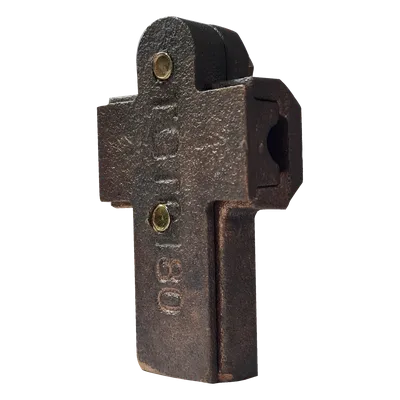 Conector Tipo T Mecánico / Bronce / Calibre 1/0 a 4/0 AWG / 2 Tornillos Hexagonales 5/16' x 3/4' / 70 g / Compatible Franklin y Faraday
