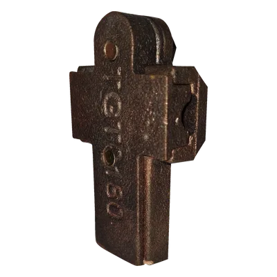 Conector Tipo T Mecánico / Bronce / Calibre 1/0 a 4/0 AWG / 2 Tornillos Hexagonales 5/16' x 3/4' / 70 g / Compatible Franklin y Faraday