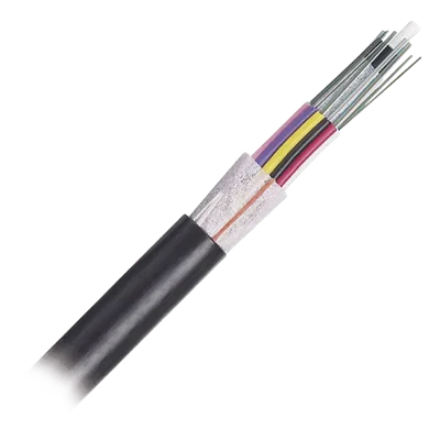 Cable de Fibra Óptica / 12 Hilos / OSP Planta Externa / Dieléctrico / OM4 50/125 / MDPE / 3.28 pies