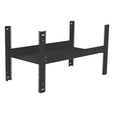 Charola Fija de Sujeción Lateral / 2U / Profundidad 874 mm / Carga 30 kg / Calibre 18 / Interior
