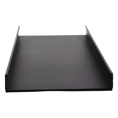 Charola Fija de Sujeción Lateral / 2U / Profundidad 874 mm / Carga 30 kg / Calibre 18 / Interior