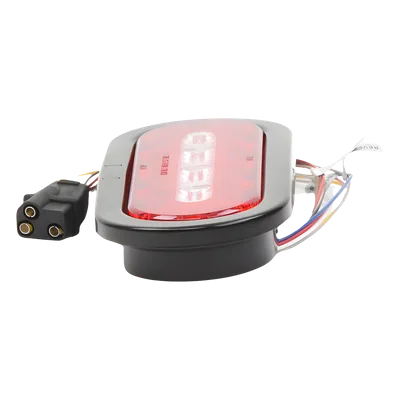 Luz Multifuncional Trasera para Camiones / 69 Patrones de Destello / 12-24 V / IP67 / SAE Class I / 5.4" x 5.4"