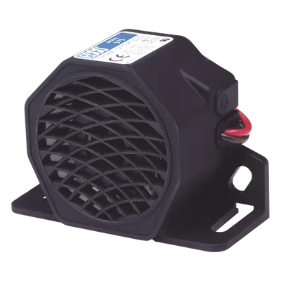 Alarma de Reversa Vehicular / 107 dBA / 12-24 VDC / Sensor de Ruido Ambiental / Nylon Reforzado con Fibra de Vidrio / -40 °F a 185 °F (-40 °C a 85 °C)