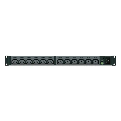 PDU Básico para Rack / 13 Contactos IEC C13 / 20 A / 220 Vca / Instalación Horizontal 1U / Cable 3 m (9.8 ft)