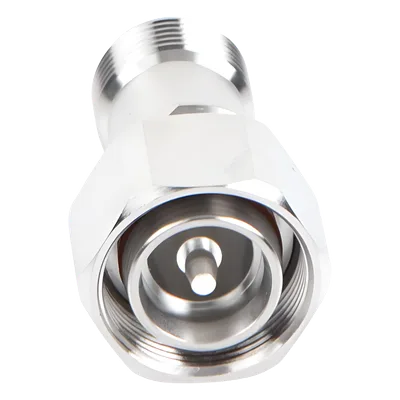 Adaptador RF en Línea / 4.3-10 Macho a N Hembra / 50 Ohm / 5,500 MHz / PIM -160 dBc / VSWR 1.10:1