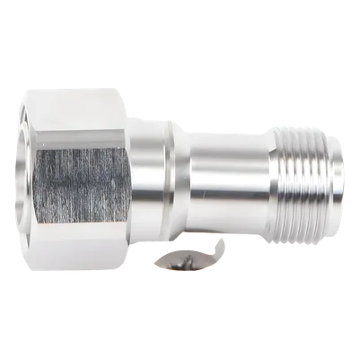 Adaptador RF en Línea / 4.3-10 Macho a N Hembra / 50 Ohm / 5,500 MHz / PIM -160 dBc / VSWR 1.10:1