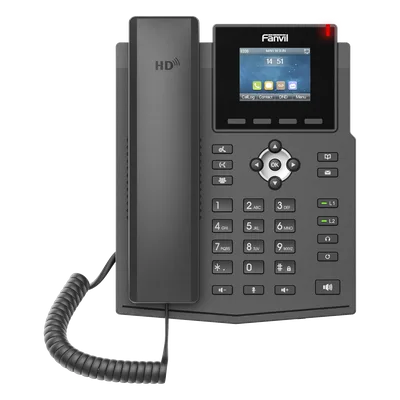 Teléfono IP / 4 Líneas SIP / Pantalla LCD 2.4" Color / PoE / Audio HD / Conferencia 6 Participantes