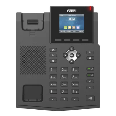 Teléfono IP / 4 Líneas SIP / Pantalla LCD 2.4" Color / PoE / Audio HD / Conferencia 6 Participantes