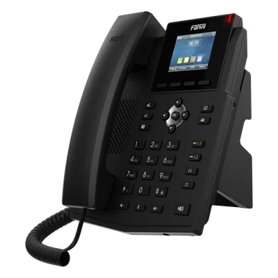 Teléfono IP / 4 Líneas SIP / Pantalla LCD 2.4" Color / PoE / Audio HD / Conferencia 6 Participantes