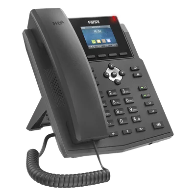 Teléfono IP / 4 Líneas SIP / Pantalla LCD 2.4" Color / PoE / Audio HD / Conferencia 6 Participantes