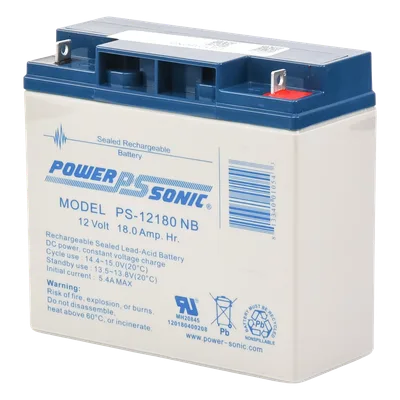 Batería de Respaldo AGM/VRLA / 12V / 18 Ah / Terminales NB / Vida Útil 5 Años / Libre de Mantenimiento