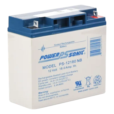 Batería de Respaldo AGM/VRLA / 12V / 18 Ah / Terminales NB / Vida Útil 5 Años / Libre de Mantenimiento