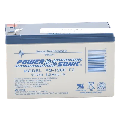 Batería de Respaldo AGM/VRLA / 12V / 8Ah / Terminales F2 / 5 Años Vida Útil / UL Certificada